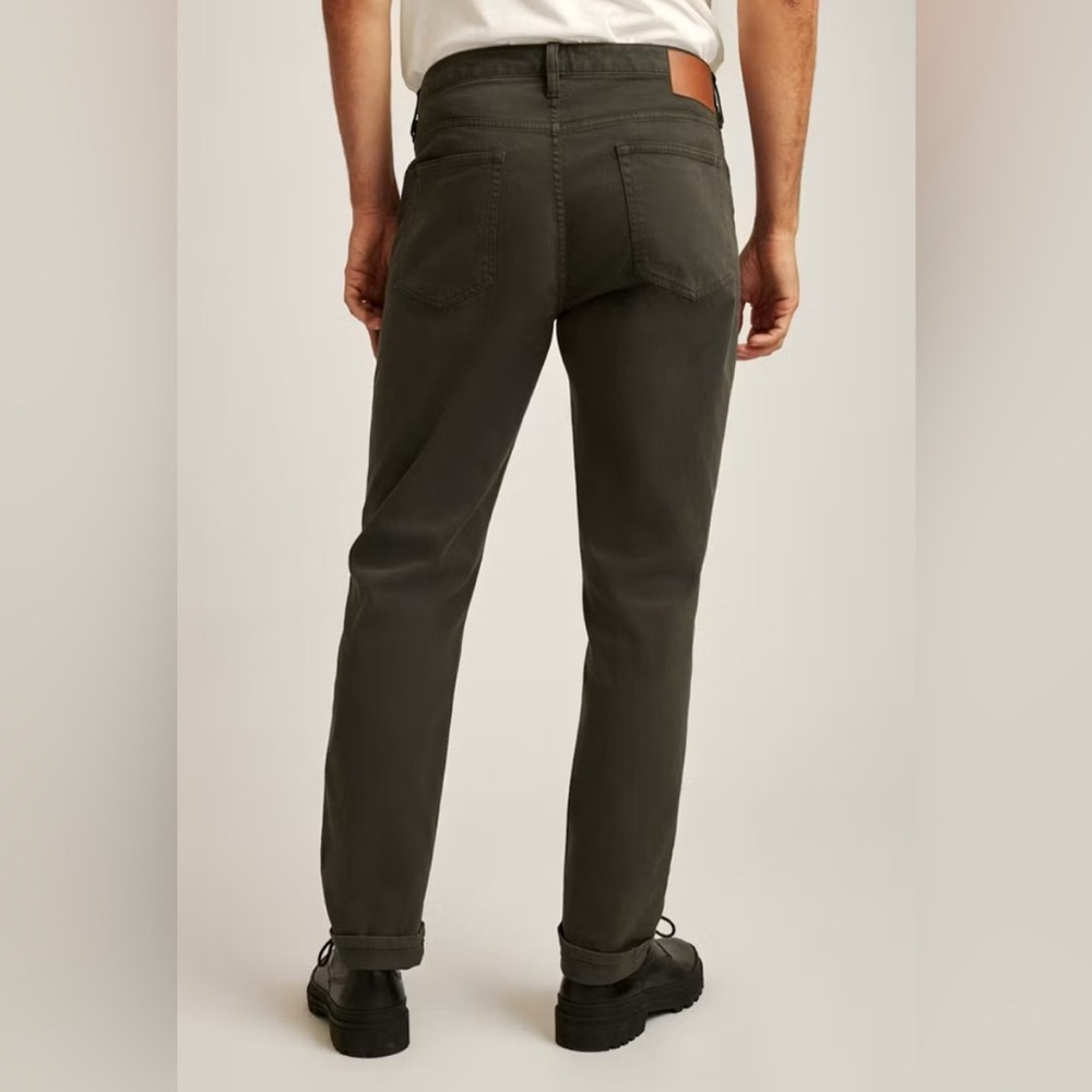New Bonobos Italian Brushed 5 Pocket Pants Tailored Fit Dark Steel Men’s 32x32
